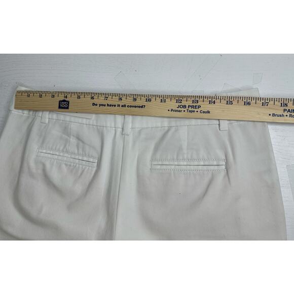 LOFT New! High Waist Chino Shorts White Crisp Tailored Design Beach Summer 10 - Picture 8 of 10
